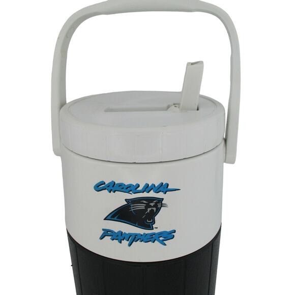 Vintage 1995 Carolina Panthers Coleman Beverage Cooler Belk approx. 1/2 Gallon - Picture 3 of 7